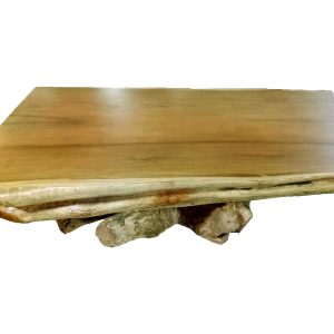 Meja Tamu - Natural Solid 3 (Log Belah) terbuat dari Kayu Jati Berkualitas Tinggi