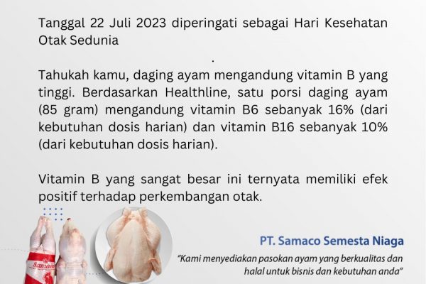 PT Samaco Semesta Niaga Mengucapkan Selamat Hari Kesehatan Otak Sedunia