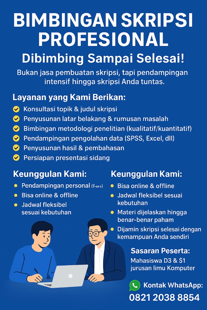 Bimbingan Skripsi Profesional – Dibimbing Sampai Selesai!