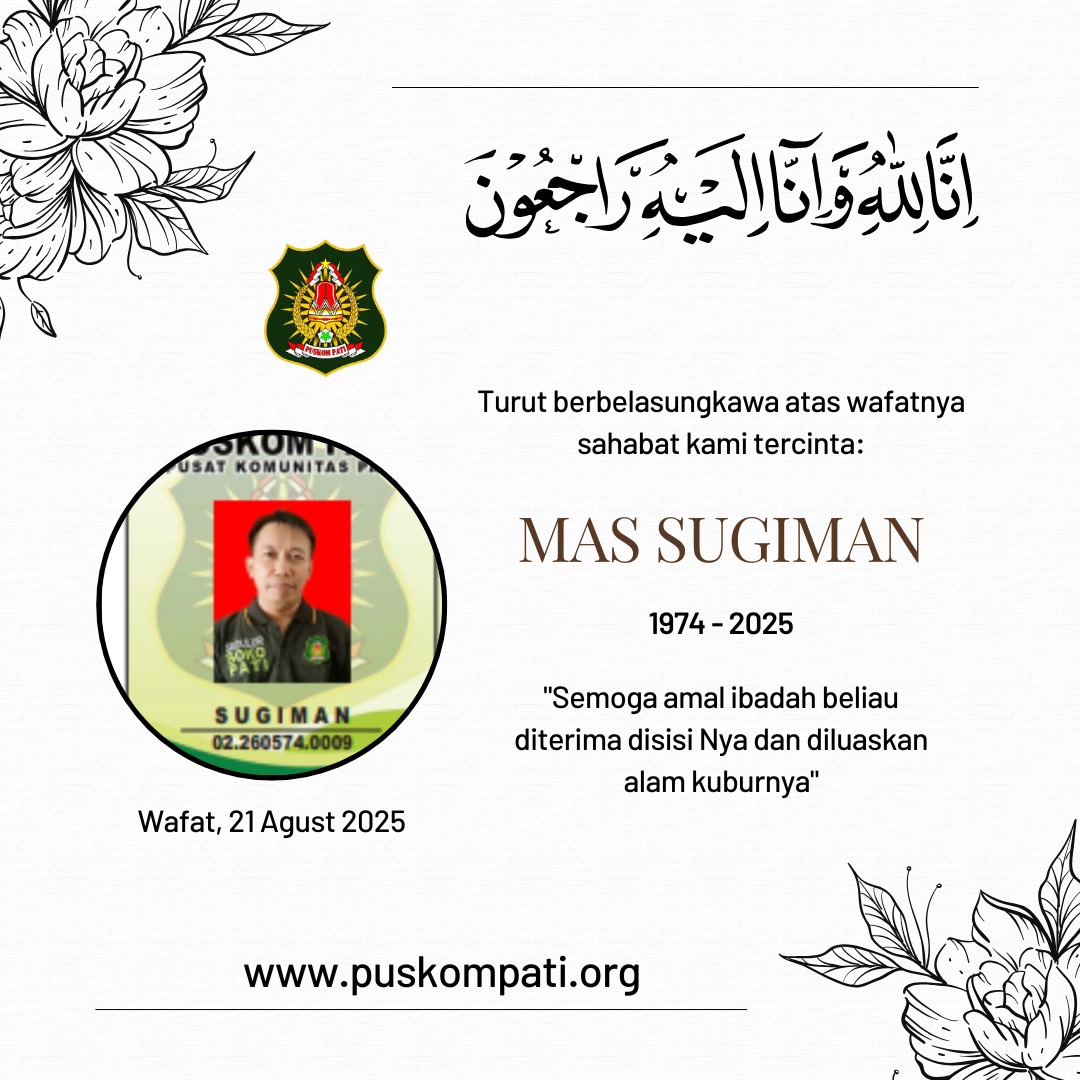 Kami Sekeluarga Menyampaikan Ucapan Berduka Cita atas Wafatnya Sahabat Kami Mas Sugiman