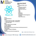 Tempat Belajar Kursus Web Programming Privat Materi React JS di Rumah Belajar Komputer YMII Cileungsi Bogor dan Tayu Pati Tempat Belajar Kursus Web Programming Privat Materi React JS di Rumah Belajar Komputer YMII Cileungsi Bogor dan Tayu Pati