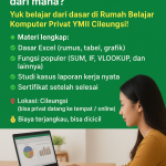 Pengen Jago Microsoft Excel tapi Bingung Mulai dari Mana? Yuk Belajar di Rumah Belajar Komputer Privat YMII Cileungsi! Pengen Jago Microsoft Excel tapi Bingung Mulai dari Mana? Yuk Belajar di Rumah Belajar Komputer Privat YMII Cileungsi!