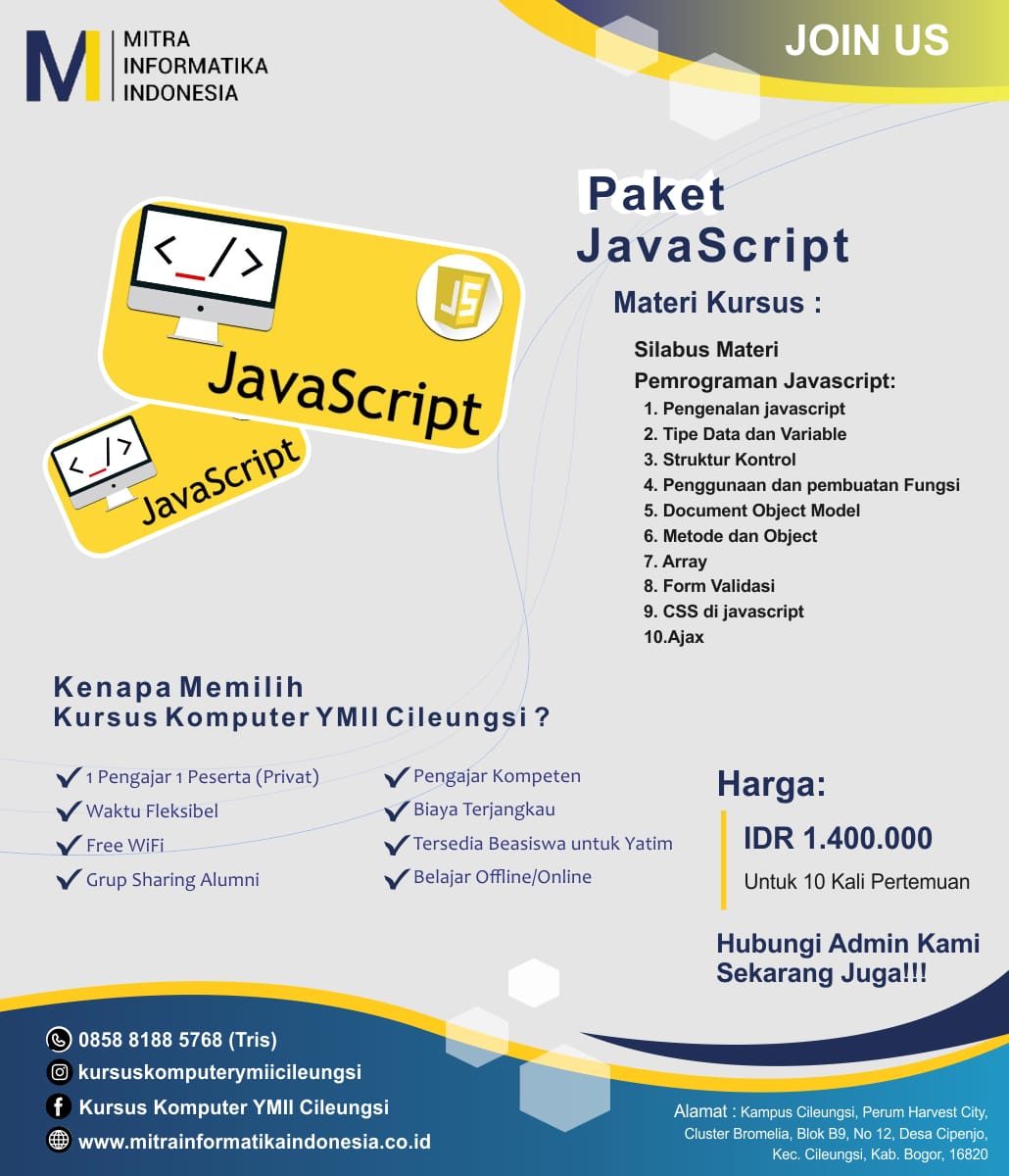 tempat kursus javascript