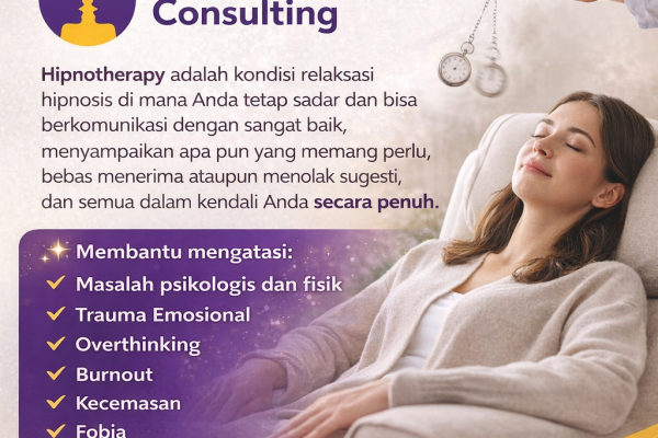 Hipnotherapy di Holistic Consulting Cibubur: Terapi Aman untuk Pikiran Lebih Tenang