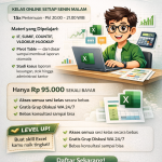 Kelas Online Microsoft Excel Intensif Hanya Rp95K – Belajar dari Nol Hingga Mahir