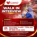 Lowongan Kerja Operator Produksi PT Samaco Karkasindo Utama Terbaru 2026 (Walk In Interview Pati)