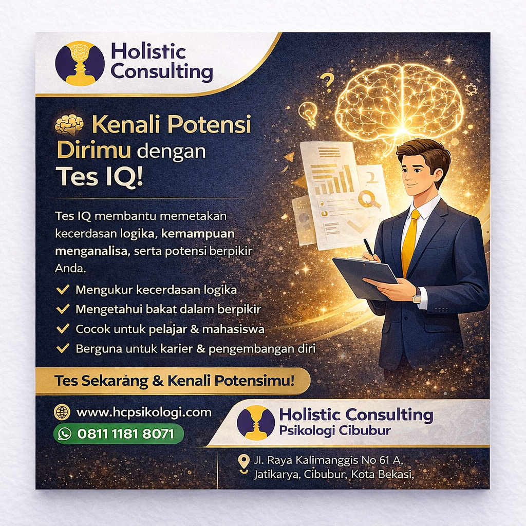 Tes IQ di Cibubur: Solusi Mengetahui Potensi Diri Bersama Holistic Consulting Psikologi Cibubur