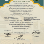 Undangan Milad PUSKOM Pati ke-12 Resmi Digelar pada 19 April 2026 di Tangerang