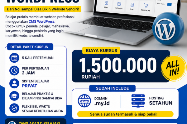 kursus web desain di cileungsi, cibubur