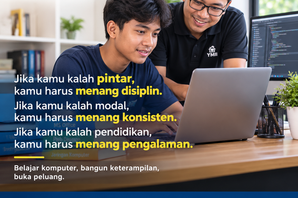 Cari kursus komputer privat Cileungsi? Rumah Belajar Komputer YMII menyediakan kursus Excel, Microsoft Office, desain web, pemrograman, dan lainnya.