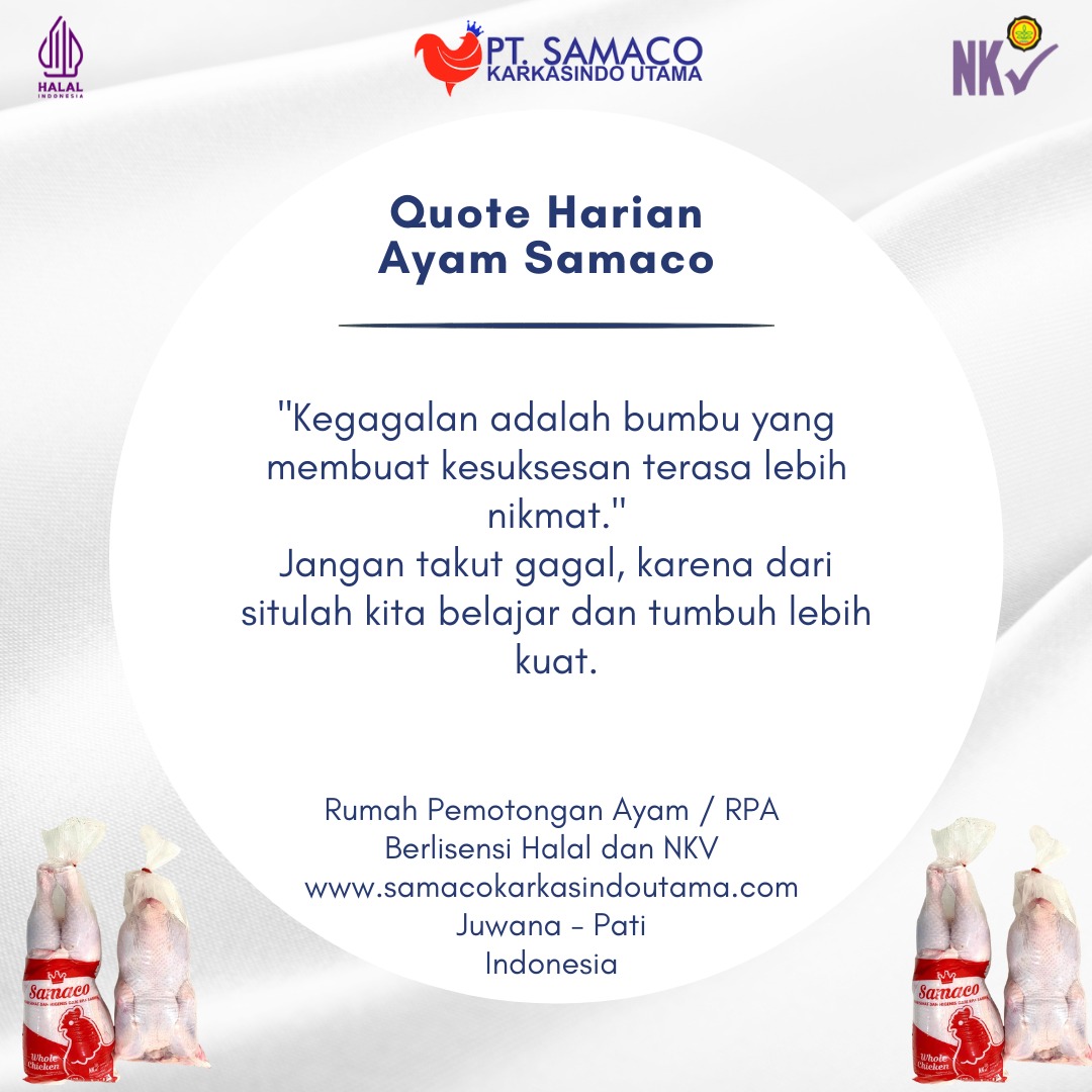 5 Quotes Of The Day Rumah Pemotongan Ayam PT Samaco Karkasindo Utama
