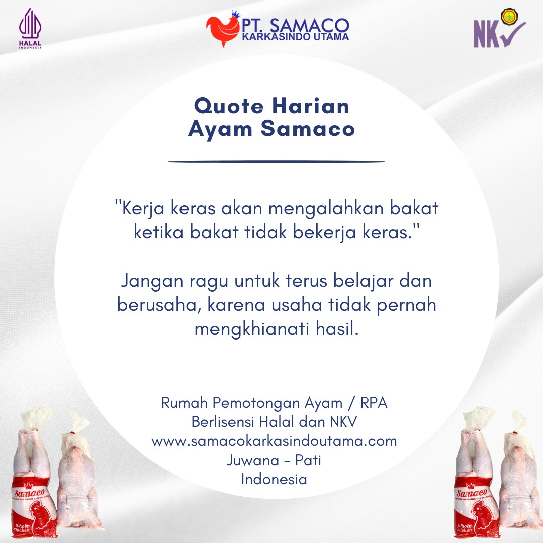 5 Quotes Of The Day Rumah Pemotongan Ayam PT Samaco Karkasindo Utama