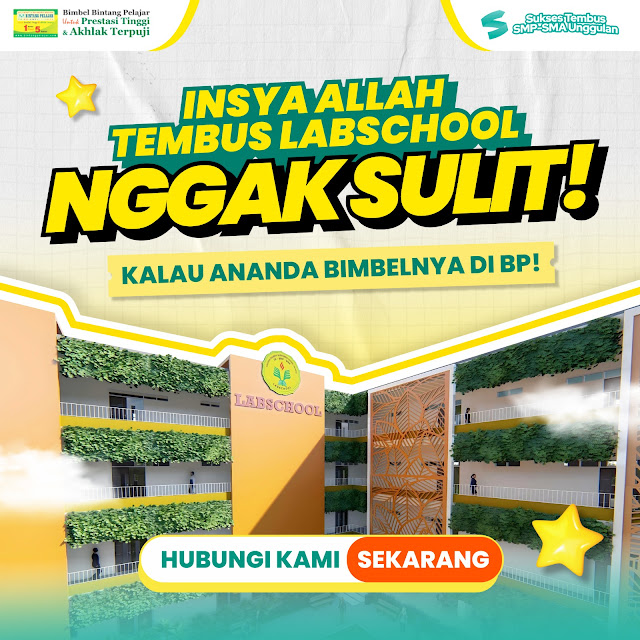 Belajar di Bimbel Bintang Pelajar, Sebagai Ikhtiar Mudah Masuk Labschool