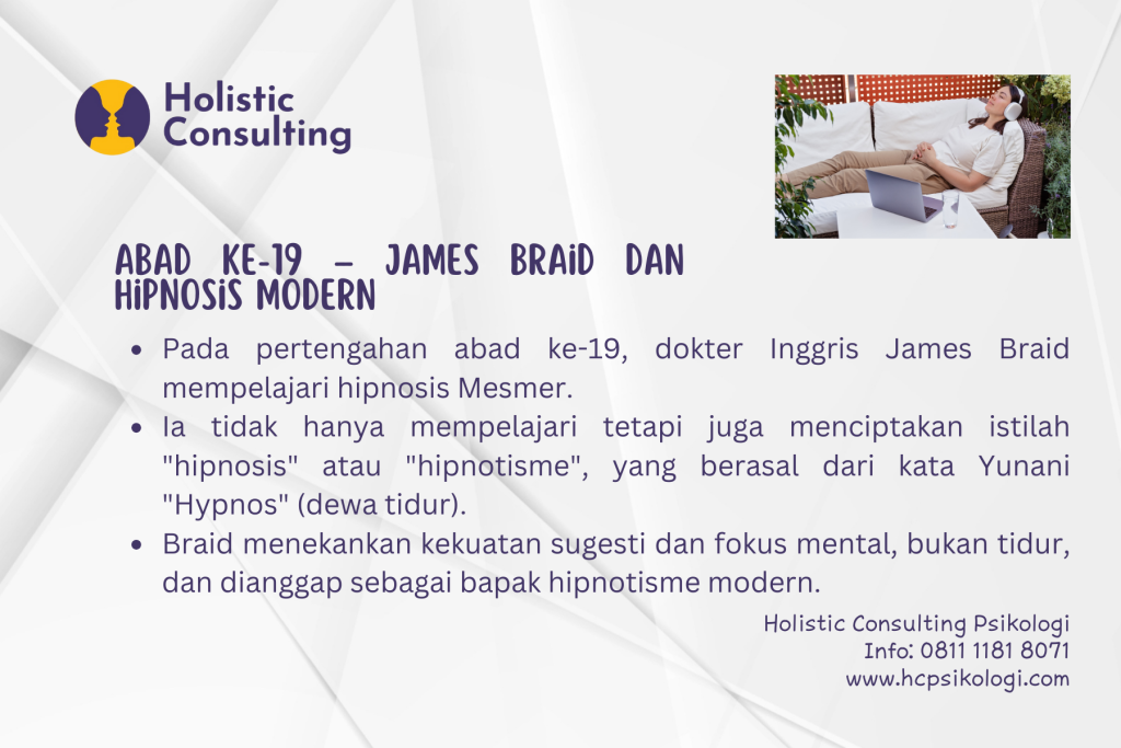 Tips Holistic Consulting Psikologi Cibubur - Sejarah Singkat Hipnoterapi