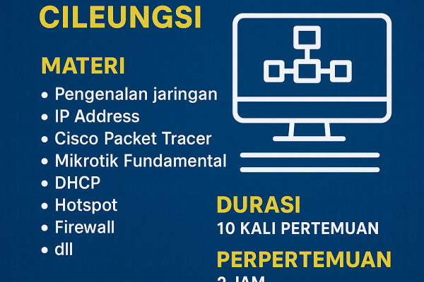 Tempat Belajar Kursus Jaringan Komputer Privat di Cileungsi Bogor tempat belajar jaringan komputer di cileungsi dan pati