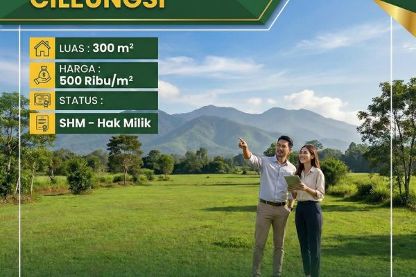 Jual Tanah Murah SHM Dekat Cileungsi – Luas 300 m² Harga 500 Ribu/m²