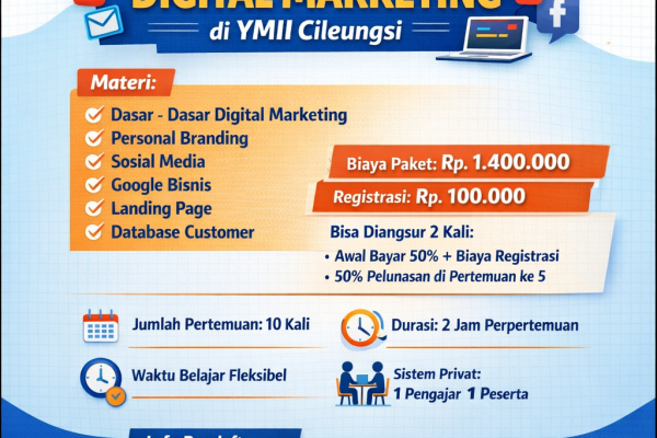 Kursus Digital Marketing di YMII Cileungsi