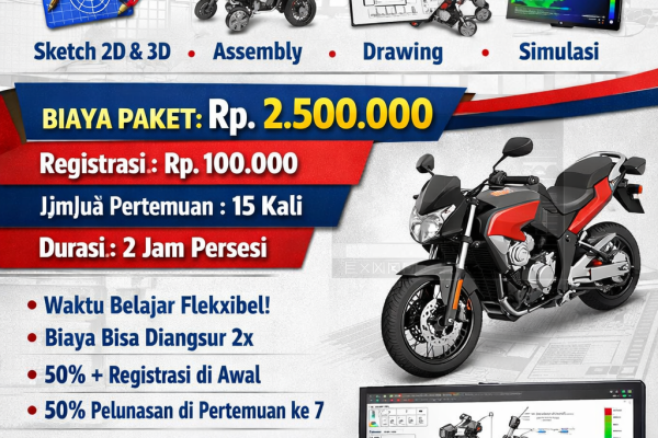 Belajar SolidWorks di Rumah Belajar Komputer YMII Cileungsi