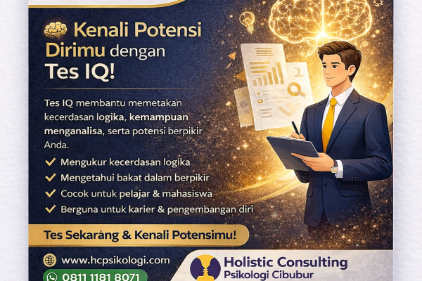 Tes IQ di Cibubur: Solusi Mengetahui Potensi Diri Bersama Holistic Consulting Psikologi Cibubur