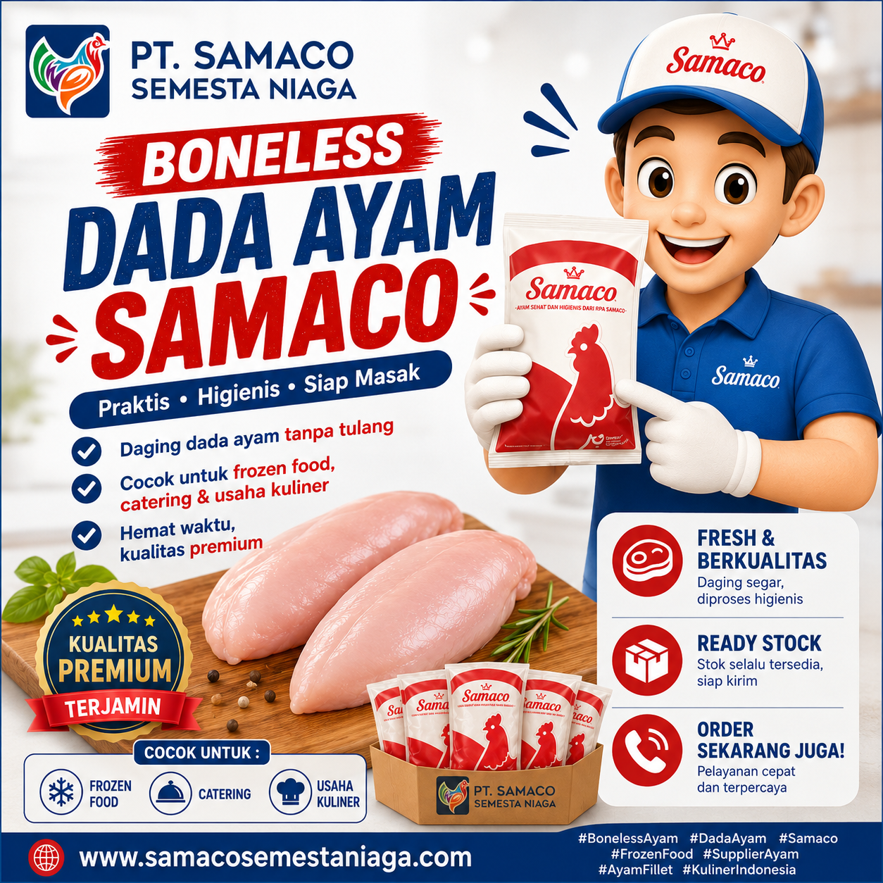 boneless dada ayam samaco