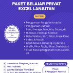 kursus ms excel lengkap di cileungsi, cibubur