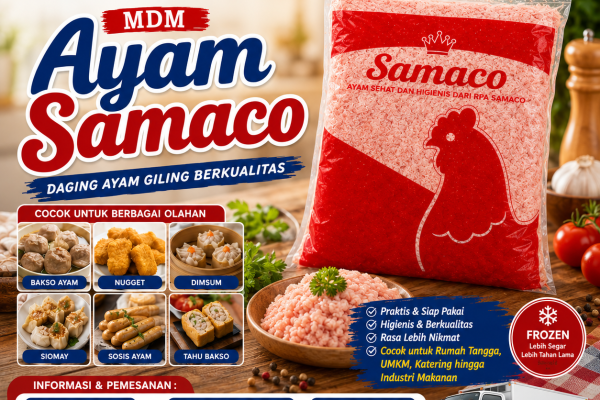 MDM Ayam Samaco, Daging Ayam Giling Berkualitas untuk Rumah Tangga dan Usaha Kuliner