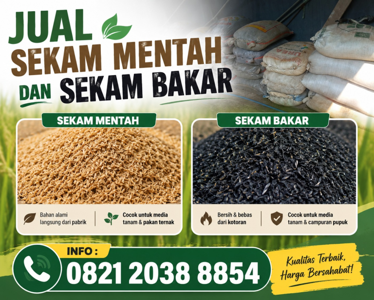 Jual Sekam Mentah dan Sekam Bakar Berkualitas untuk Media Tanam, Peternakan, dan Pertanian