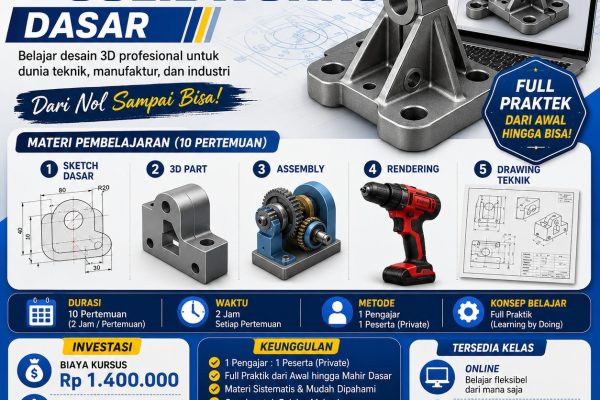 Belajar SolidWorks untuk Pemula: Panduan Dasar Membuat Desain 3D dari Nol