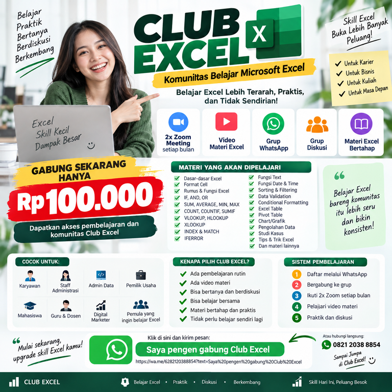 DATASET LATIHAN EXCEL UNTUK PRAKTEK FILTER, SORT, FREEZE dll
