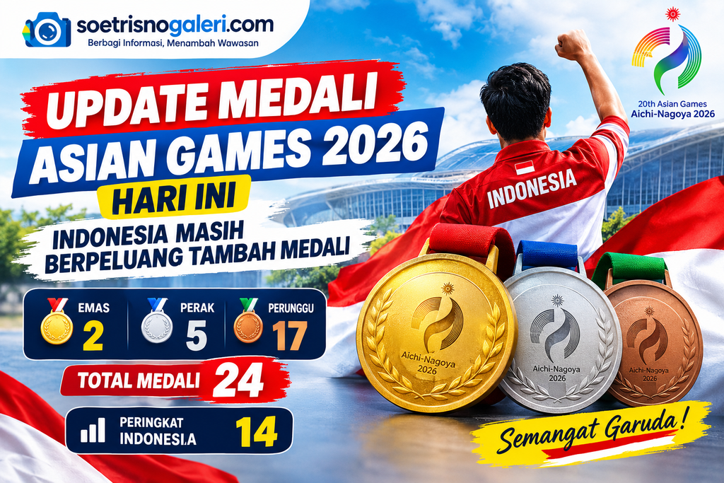 Update Medali Asian Games 2026 Hari Ini: Indonesia Masih Berpeluang Tambah Medali