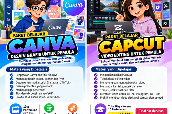Kursus Canva dan CapCut di Cileungsi: Belajar Desain Grafis dan Editing Video untuk Pemula