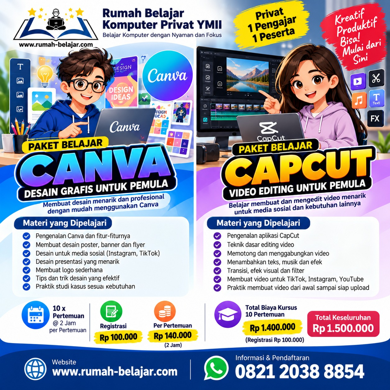 Kursus Canva dan CapCut di Cileungsi: Belajar Desain Grafis dan Editing Video untuk Pemula
