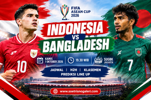 Indonesia vs Bangladesh FIFA ASEAN Cup 2026: Jadwal, H2H, Klasemen dan Prediksi Line Up